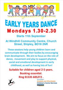 Early Years Dance poster